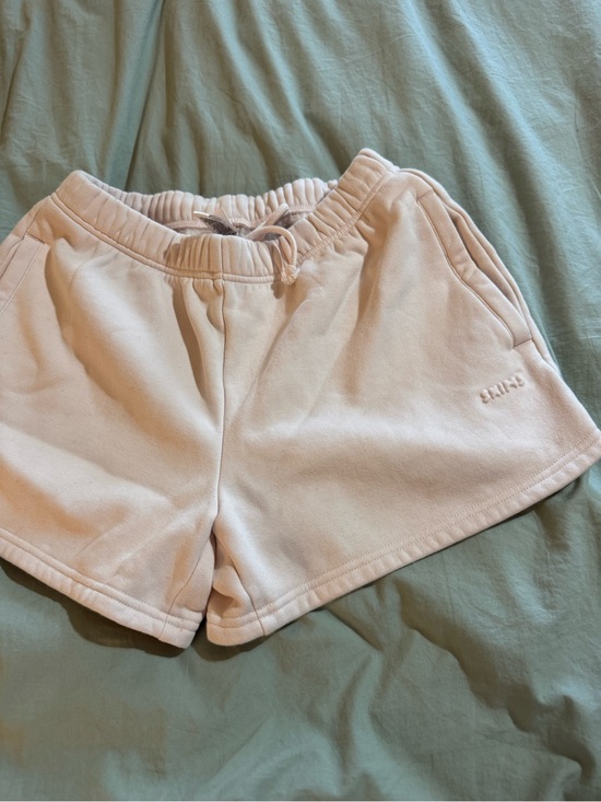 SKIMS Pants - Skims fleece lounge Shorts Baby pink size ladies small